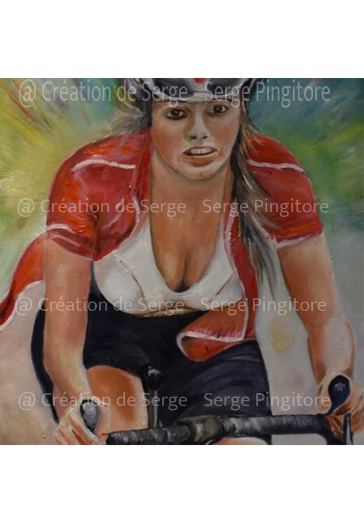 Cycliste en action